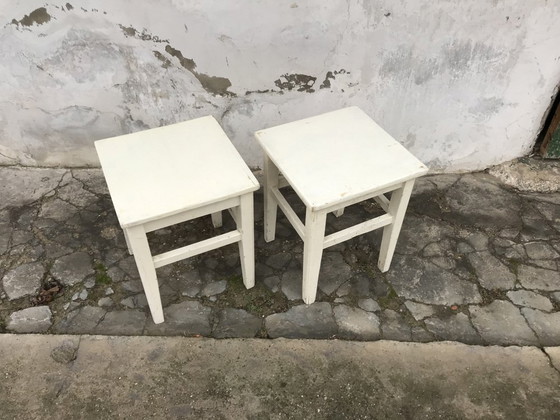Set di Sgabelli Dipinti, anni '40 – Rustic (photo 5 of 7)