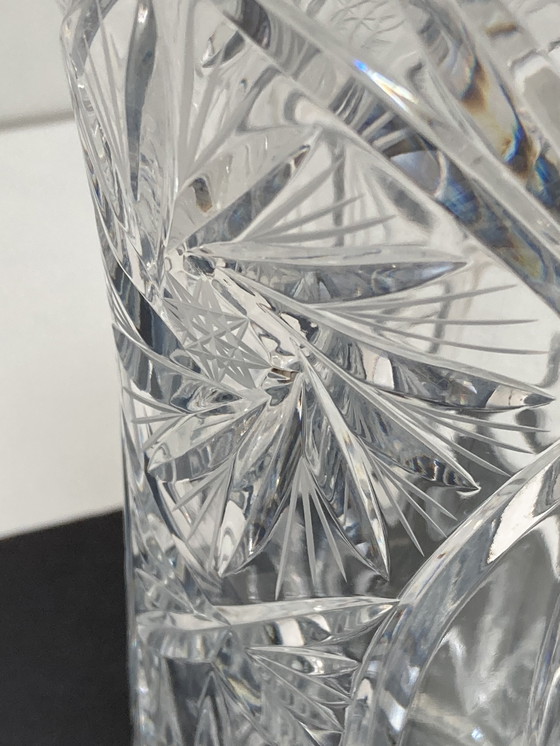 Image 1 of Elegance vintage hand-cut crystal vase 70/80’s