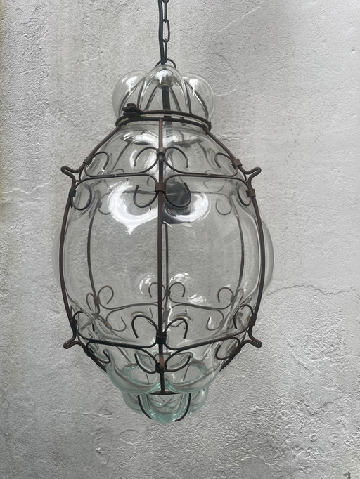 Geblazen glazen Venetiaanse hal- of ganglamp