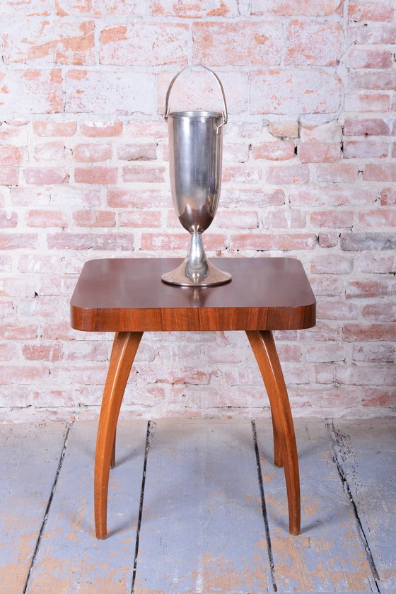 Secchiello champagne Art Déco originale da terra, metallo argentato, Francia, anni '20, Accessori da tavola (foto 12 di 13)