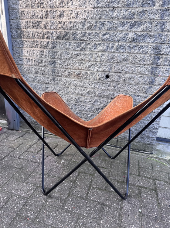 Image 1 of Vlinderstoel Suède Leer