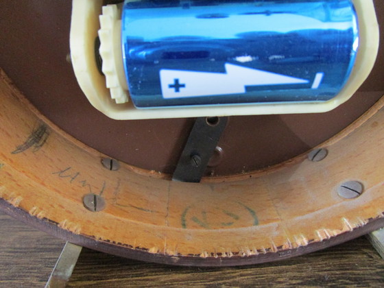 Image 1 of Sixties Junghans ATO-MAT Teak Desk Clock