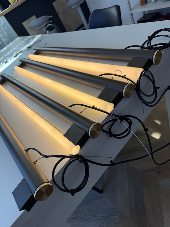 Lot de 4 suspensions FRAMA Eiffel Pendant Light 1000 – Design contemporain – Laiton (photo 5 of 7)