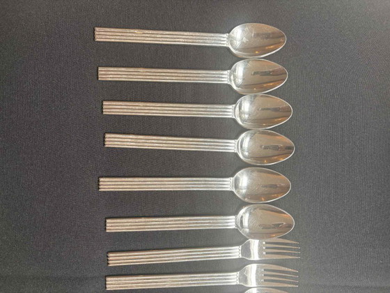 Image 1 of Vintage IKEA Strateg bestekset: 18-delig postmodern roestvrijstalen bestek