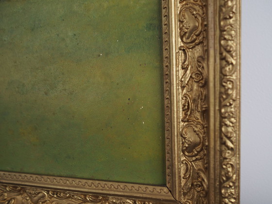 Image 1 of Tableau "La ferme", design scandinave, années 1970