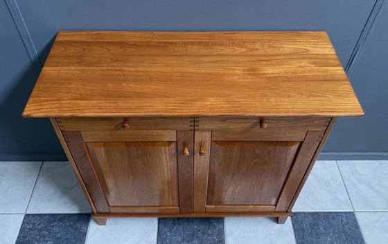 Image 1 of Teak Hallway Cabinet 2 Doors 2 Drawers 1980S