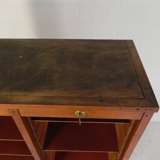 Image 1 of Cassonetto avvolgibile in rovere con 2 ante, altezza 180 cm, anni '50