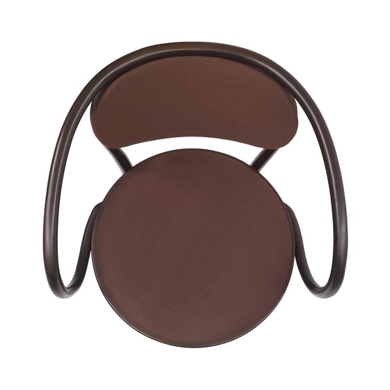 Image 1 of Silla Thonet 209 P Nogal, Madera Curvada, Tela Original Marrón | Silla