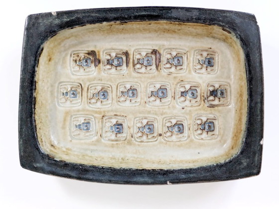 Image 1 of Ciotola Midcentury Royal Copenhagen di Jørgen Mogensen | Ciotola in gres brutalista Scarabeo Decor | Ceramica danese
