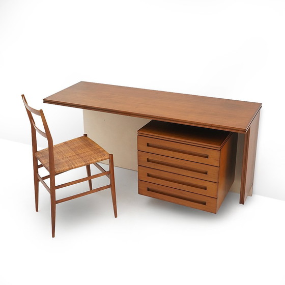 Image 1 of Scrivania da parete con cassetti, anni &#39;60