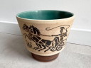 1 vaso da fiori grande vintage in ceramica tedesca Uebelacker
