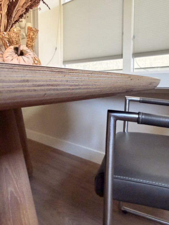 Image 1 of Castelijn Circlips 2 & Leather sled-leg chairs