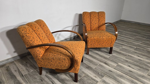 Ensemble de fauteuils vintage par Jindrich Halabala