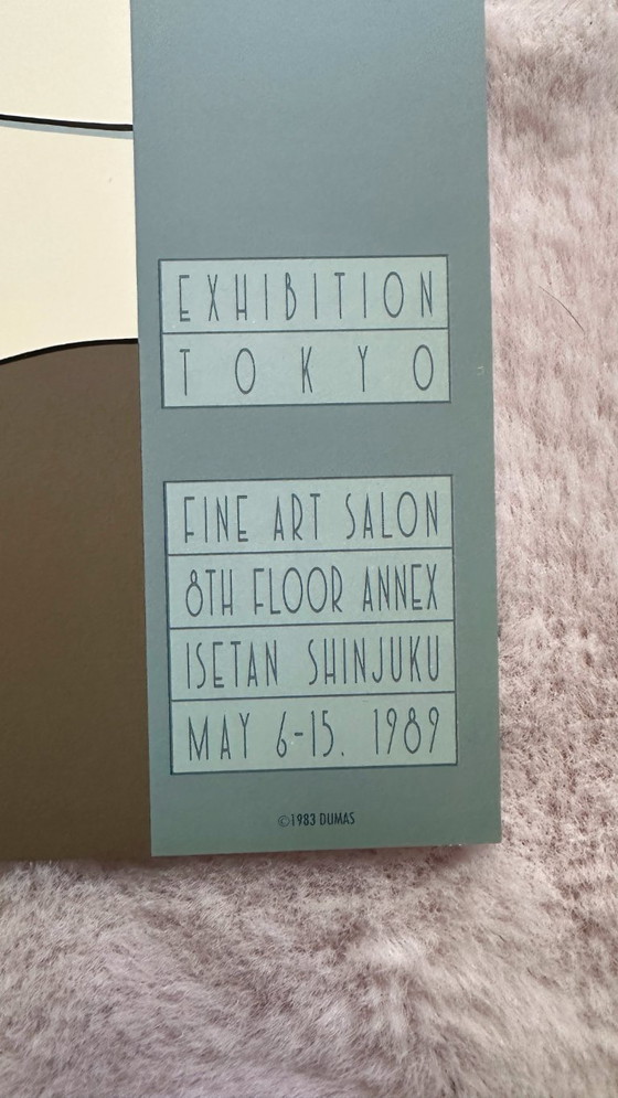 Image 1 of Patrick Nagel 80s poster art print litografía Isetan Japan