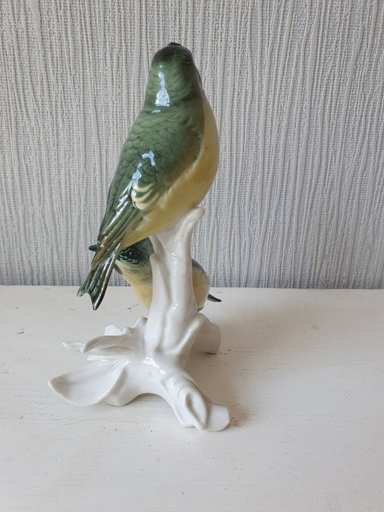 Image 1 of Karl Ens porcelain, two redpolls model 7451 perfect