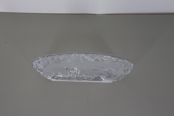 Escultura/bloque de cristal macizo sueco – Nybro Suecia (Alce y Caza) – Nybro Glasbruk, Objetos decorativos (photo 2 of 5)