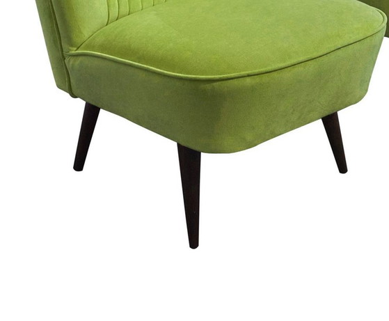 Set of Hungarian Green Club Chairs, 1950s – Armchairs (photo 4 of 6)