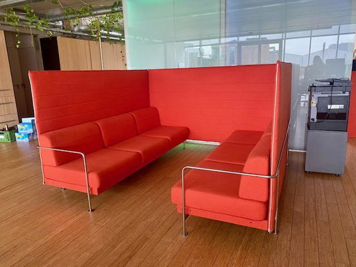 Vitra Alcove 2 bankdelen + 1 verbindingsstuk en 2 zijdelen