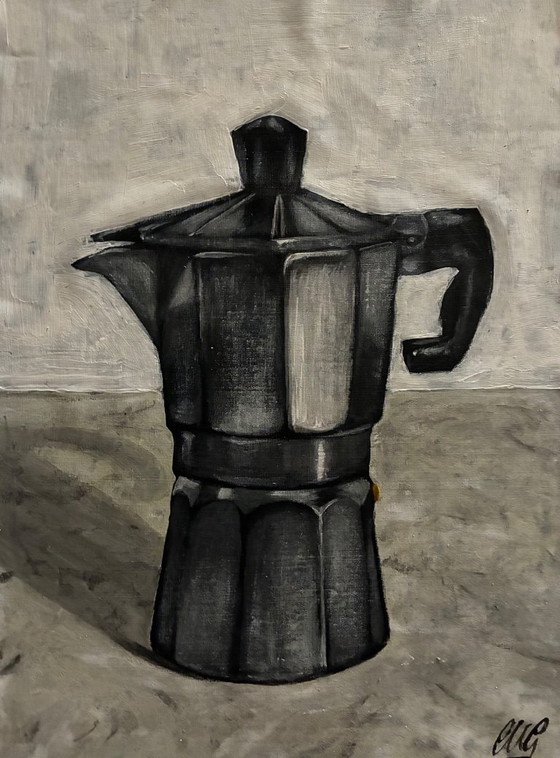Coffee Maker – Walter Geraci, Paintings & Drawings, Canvas (photo 9 of 11)