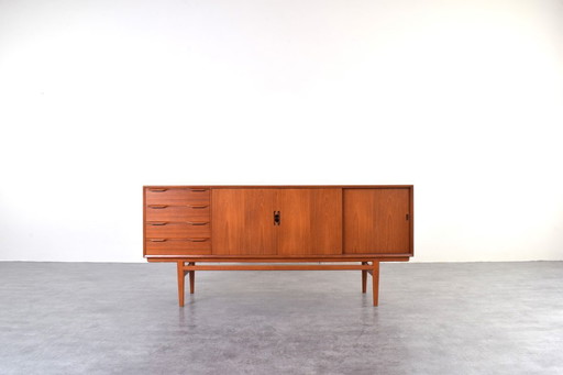 Dänisches Teakholz-Sideboard aus der Mitte des Jahrhunderts, 1960er Jahre.