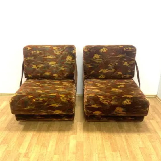 Image 1 of Fauteuils rétro, Tchécoslovaquie, années 1970 (lot de 2)
