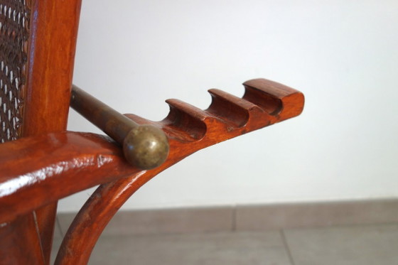 Poltrona relax regolabile Fischel circa 1900 – Poltrone relax, Vimini, Ottone (photo 16 of 19)