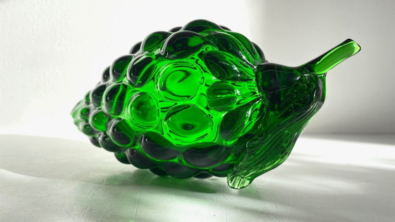 Image 1 of Vintage groene glazen druiventros