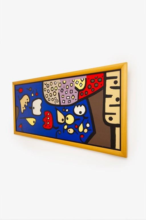 Paul Klee Fruits on Blue 1992 in Wooden Frame