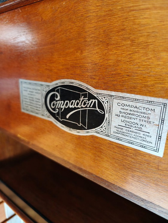 Image 1 of Beautiful English Art Deco Compactom Ltd Men's Wardrobe from the 1920s