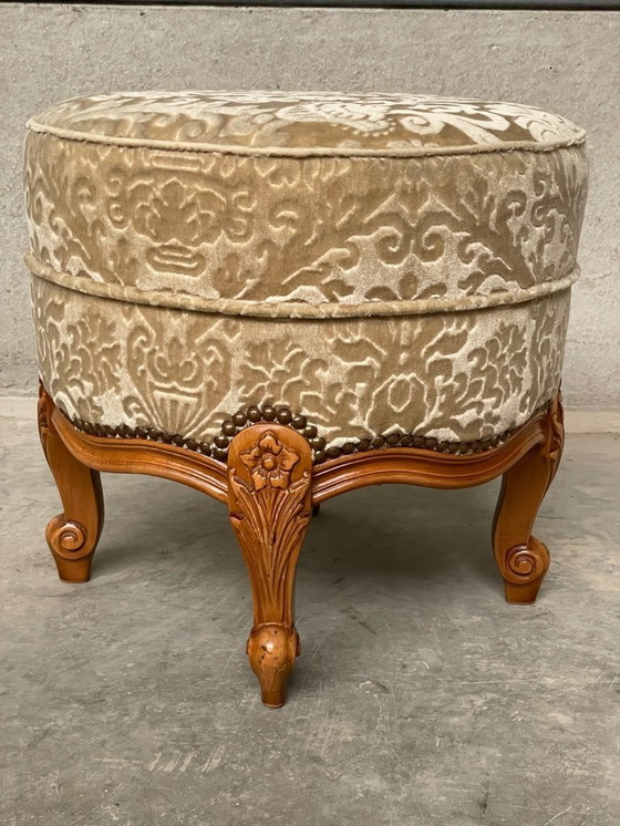 Image 1 of Prachtige Vintage Louis xv Poef