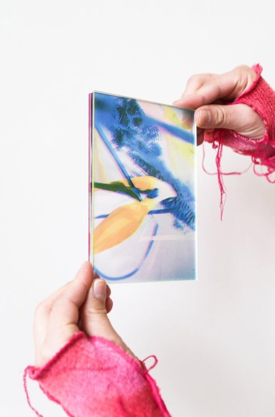 Image 1 of Mini opera d'arte serigrafica multicolore CMYK A6 di Lilxlylilxly