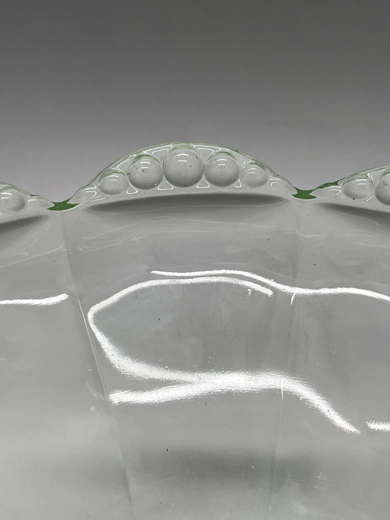 Image 1 of Uranglas Schale Schüssel Obstschale Pressglas Art Deco um 1930