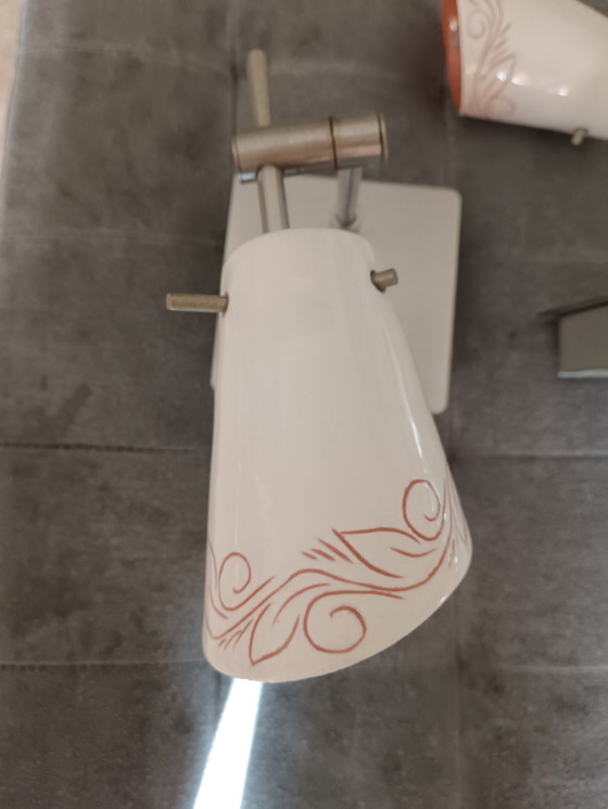 Image 1 of 2 appliques murales artisanales en céramique et métal par G Deidda