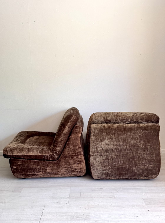 Image 1 of Modulaire vintage lounge set – jaren 70 – velvet