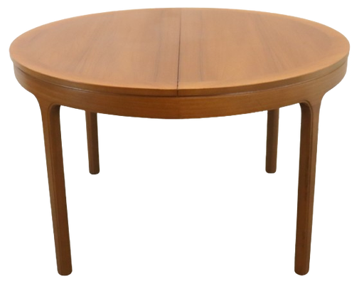 Nathan table de salle à manger ronde extensible 'Ilkley' vintage