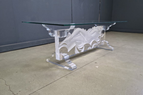 Image 1 of Acrylic coffee table by Fabian Art, 1980s