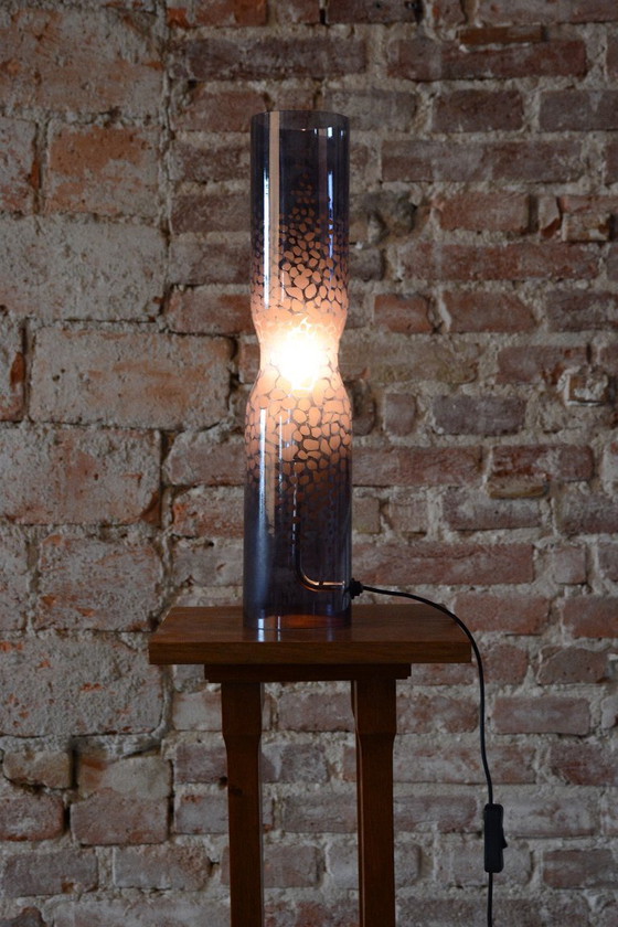 Original Mid-Century Table Lamp, by IKEA, Plastic, Sweden, 1990s, Grey (photo 7 of 7)