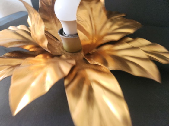 Italienische Hollywood Regency Florentiner Deckenlampe in Blumenform von Hans Kögl – Deckenleuchten, Metal (photo 24 of 29)