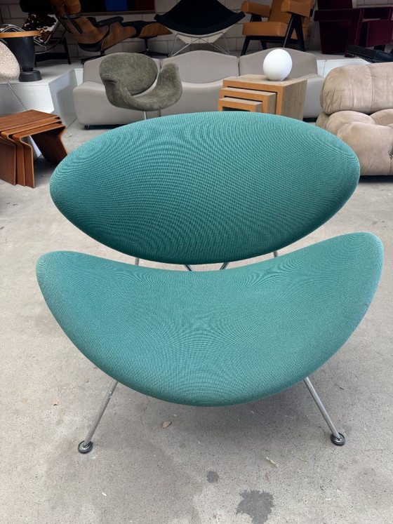 Rodaja de naranja Artifort (verde) – Sillones, Textile, Metal (photo 5 of 12)