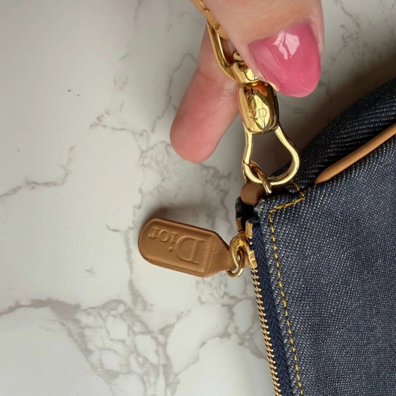 Christian Dior pochette de mezclilla Saddle – Clutches, Cuero, Denim, Vintage (photo 12 of 13)
