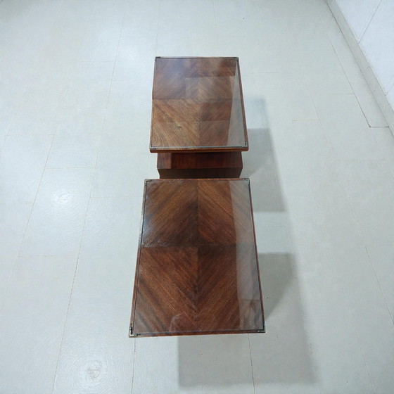 Image 1 of Antieke mahonie set nachtkastjes Art Deco