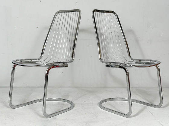 Image 1 of 4 sillas voladizas de Gastone Rinaldi, Italia, década de 1970.