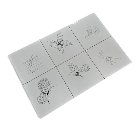 6 x Ceramic tile by Gio Ponti for Ceramica Bardelli – Decorative Objects (photo 3 of 8)