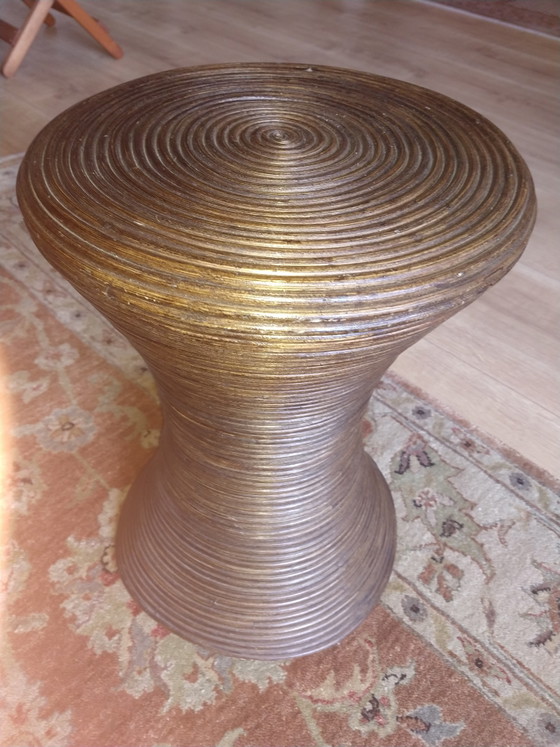 Boho Rattan Sanduhr Beistelltisch – Beistelltische (photo 7 of 10)