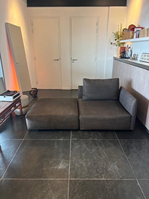 Modular Minotti Sofa / Chaise Longue (100x100 cm modules)
