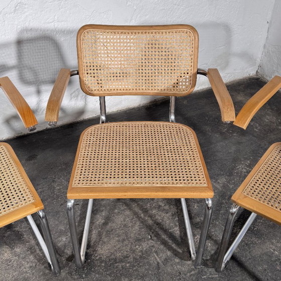Sillones de caña estilo Cesca de Marcel Breuer, juego de 4, años 90 – Sillas de comedor, Chrome (photo 15 of 16)