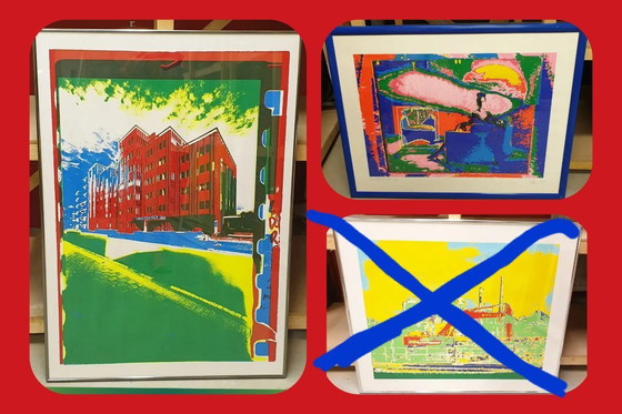 Image 1 of Henk van der Vet Gerahmte Grafiken