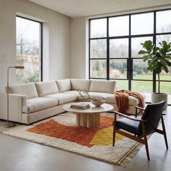 Authentic Traditional Handmade Moroccan Rug 200/300 cm, Ahrend, Rugs & carpets, Wool, Creme (photo 4 of 7)