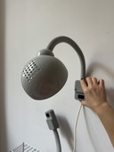 Two vintage Snake wall lamps by Vrieland design 80s