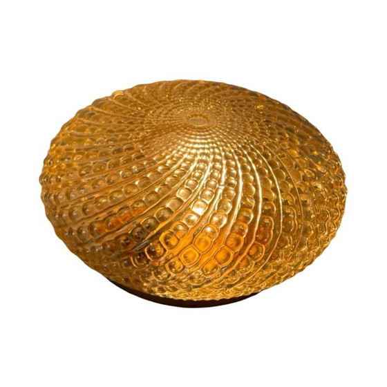 Image 1 of Plafonnier (ou applique murale) en verre pressé - Applique - Midcentury modern